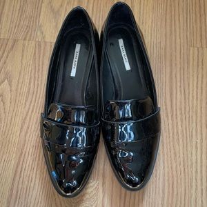Zara, patent leather loafers